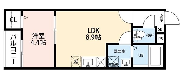 砂田橋駅 徒歩9分 2階の物件間取画像